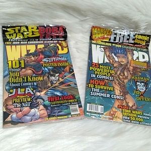 New Sealed Vintage Wizard #78 & #84 Comic Books Bundle 1998